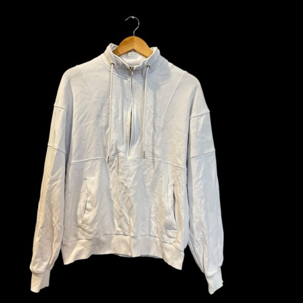 Retired ZYIA Active White Quarter Zip Pullover Women’s Size XL